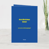 Niedlich Weihnachtskamel Custom Karte (Rückseite)