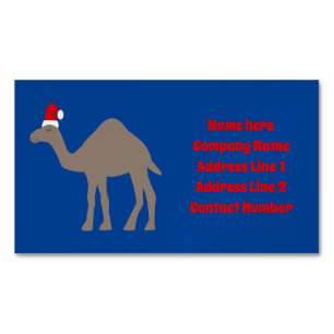 Niedlich Weihnachtskamel Custom Magnetische Visitenkarte