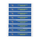 Niedlich Weihnachtskamel Custom Rundum-Adressaufkleber (Bogen)