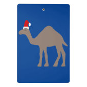 Niedlich Weihnachtskamel Gemustert Mini Klemmbrett (Rückseite)