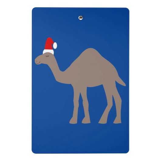 Niedlich Weihnachtskamel Gemustert Mini Klemmbrett (Rückseite)