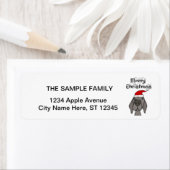 Niedlich Weimaraner Hund frohe Weihnachten (Insitu)