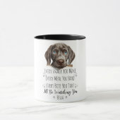 Niedlich Weimaraner Hund Funny Custom Tasse (Zentrum)