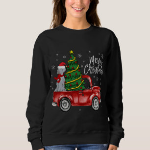 Niedlich Weimaraner Hund LKW Frohe Weihnachtshunde Sweatshirt