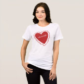 Niedlich Weirdo Heart Tri-Blend Shirt (Vorderseite voll)