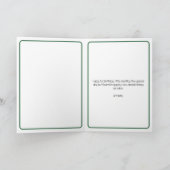 Niedlich Weiß und Grün Dinosaurier Junge 1. Geburt Karte (Innenseite)