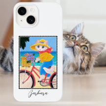 Niedlich Weiße Katze Maus Beste Freunde Fahrradnam