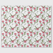 Niedlich Weiße Venus-Flytrap auf Ihrer Liebe steck Geschenkpapier (Flach)