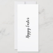 Niedlich Weißes Happy Bunny Watercolor (Rückseite)