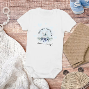 Niedlich Welcome New Baby Blue Heart Little Bear Strampler