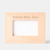Niedlich Welcome Zuhause Twins Geätzte Rahmen (Vorderseite)