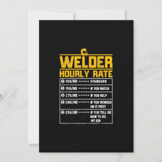 Niedlich Welder Funny Hourrate | Geschenk für Weld Ankündigung