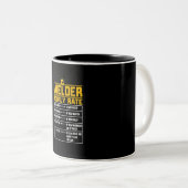 Niedlich Welder Funny Hourrate | Geschenk für Weld Zweifarbige Tasse (VorderseiteRechts)