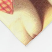 Niedlich Welsh Corgi Cardigan Illustration Fleecedecke (Ecke)