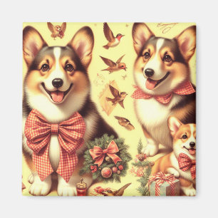 Niedlich Welsh Corgi Cardigan Illustration Magnet