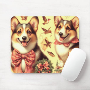 Niedlich Welsh Corgi Cardigan Illustration Mousepad