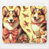 Niedlich Welsh Corgi Cardigan Illustration Mousepad (Vorne)