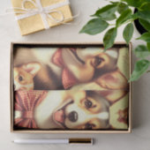 Niedlich Welsh Corgi Cardigan Illustration Seidenpapier (Geschenk)