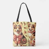 Niedlich Welsh Corgi Cardigan Illustration Tasche (Rückseite)