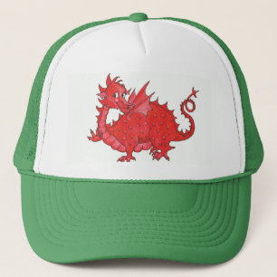 Niedlich Welsh Red Dragon Trucker Hat Truckerkappe