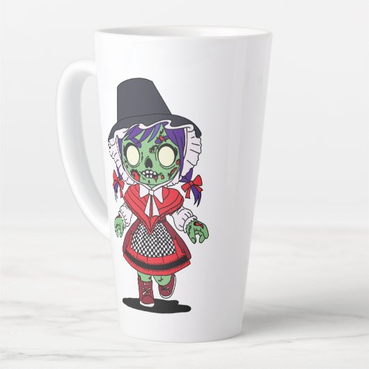 Niedlich Welsh Zombie Milchtasse (Linke Ecke)