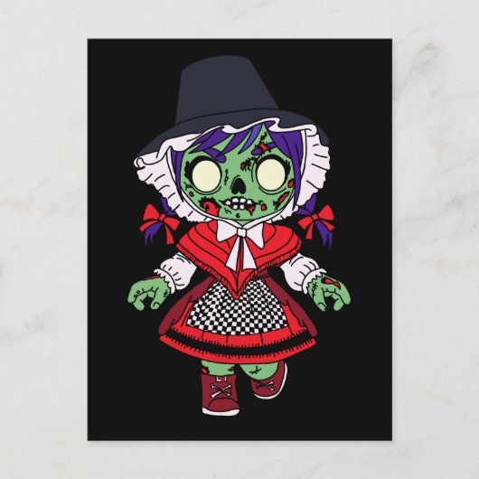 Niedlich Welsh Zombie Postkarte (Vorderseite)