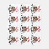 Niedlich Wenn Sie vermissen ich diese benutzerdefi Fleecedecke (Vorderseite)