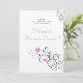 niedlich werden Sie meine Einladung zur Trauzeugin (Stehend Vorderseite)