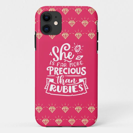 Niedlich Wertvoll als Rubies Case-Mate iPhone Hülle (Rückseite)