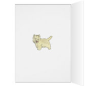 Niedlich West Highland Terrier Dog Pink (Innen (Links))