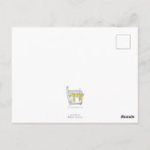 Niedlich West Highland Terrier "hello" Postkarte (Rückseite)