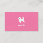 Niedlich West Highland Terrier - I Liebe Westies Visitenkarte (Rückseite)