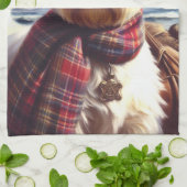 Niedlich West Highland White Terrier Malerei Geschirrtuch (Gefaltet)