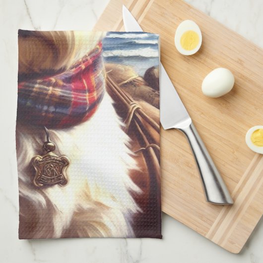 Niedlich West Highland White Terrier Malerei Geschirrtuch (Viertel Falte)