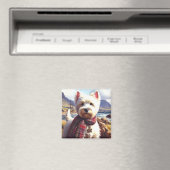 Niedlich West Highland White Terrier Malerei Magnet (In Situ (Geschirrspüler))
