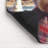 Niedlich West Highland White Terrier Malerei Mousepad (Ecke)