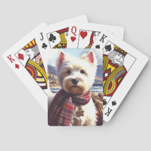Niedlich West Highland White Terrier Malerei Spielkarten