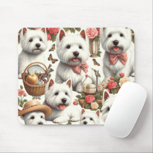 Niedlich West Highland White Terrier Nahtlos Mousepad