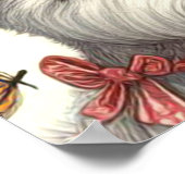 Niedlich West Highland White Terrier Nahtlos Poster (Ecke)