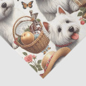 Niedlich West Highland White Terrier Nahtlos Seidenpapier (Ausschnitt)