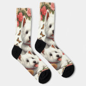 Niedlich West Highland White Terrier Nahtlos Socken (Rechts)