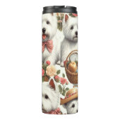 Niedlich West Highland White Terrier Nahtlos Thermosbecher (Rückseite)