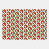 Niedlich West Highland White Terrier Weihnachtskra Geschenkpapier Set (Vorderseite 2)