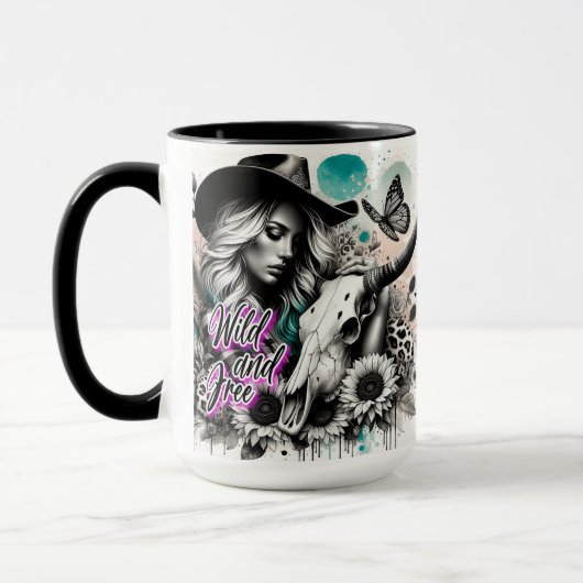 Niedlich Western Cowgirl Tasse (Links)