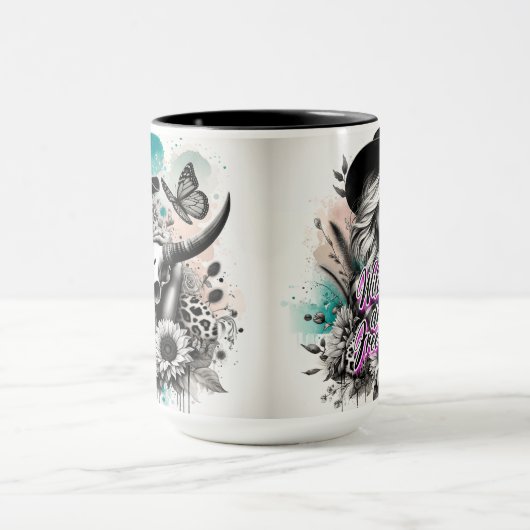Niedlich Western Cowgirl Tasse (Zentrum)