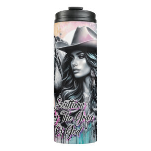 Niedlich Western Cowgirl Thermosbecher