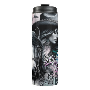 Niedlich Western Cowgirl Thermosbecher