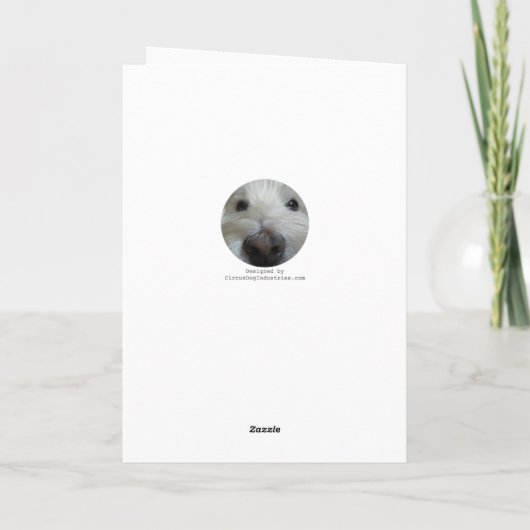 Niedlich Westie Birthday Card Karte (Rückseite)