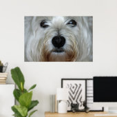 Niedlich Westie Canvas Print Poster (Heimbüro)