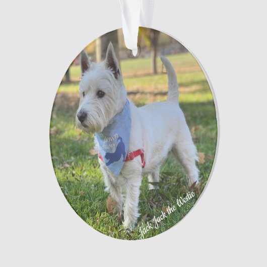 Niedlich Westie Ornament (Vorderseite)